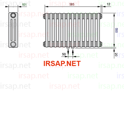 Радиатор IRSAP Tesi 30550/13 T50 CL 01